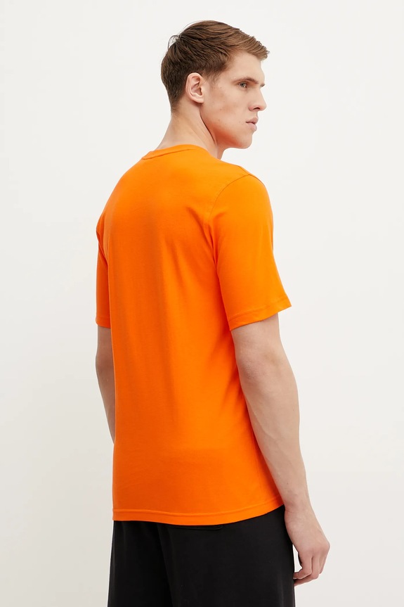 Oblečení Bavlněné tričko adidas Originals Trefoil JC9995 oranžová