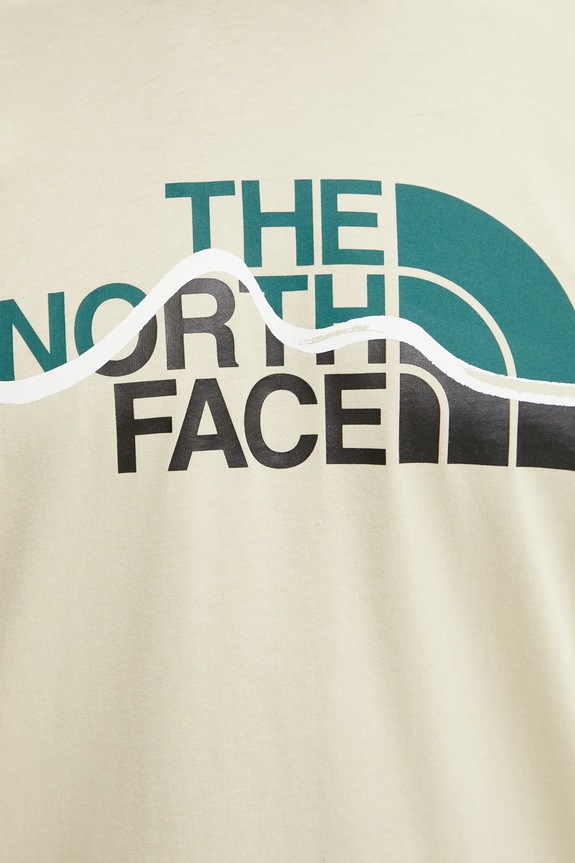 The North Face pamut póló Mountain Line NF0A87NT3X41 bézs
