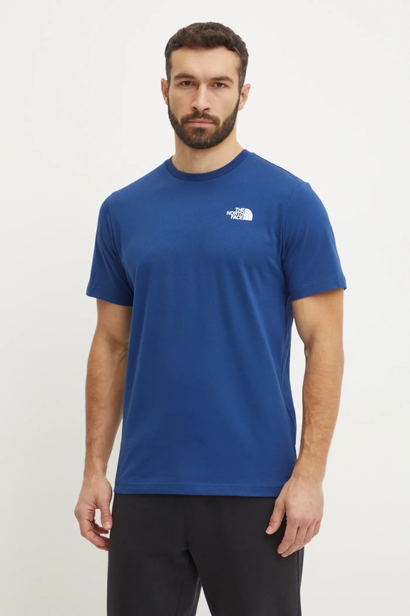 Oblečenie Bavlnené tričko The North Face Redbox Celebration NF0A87NVD1R1 tmavomodrá