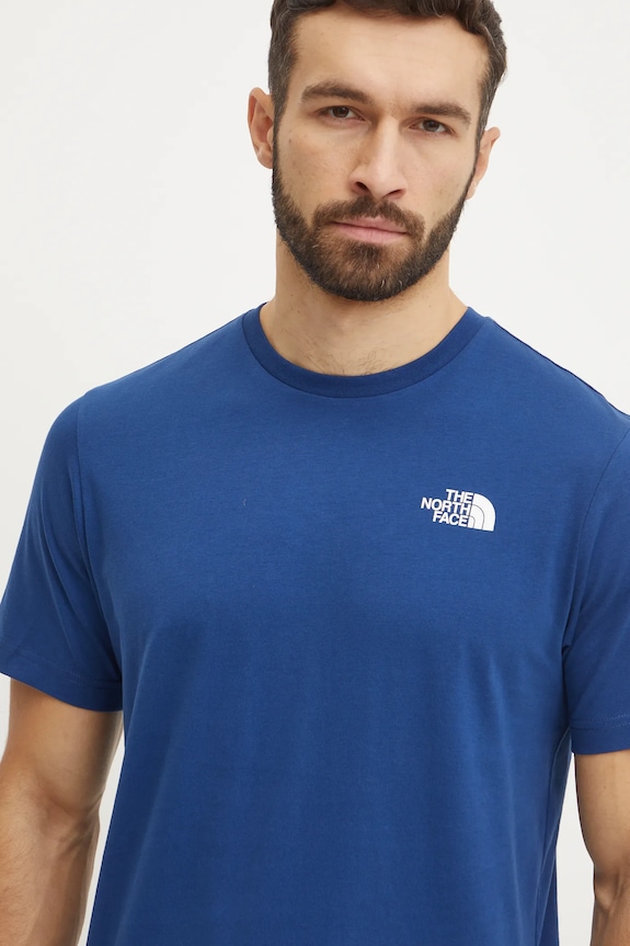 Bavlnené tričko The North Face Redbox Celebration tmavomodrá NF0A87NVD1R1