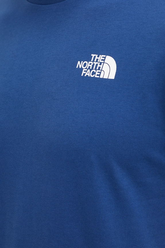 Bavlnené tričko The North Face Redbox Celebration NF0A87NVD1R1 tmavomodrá