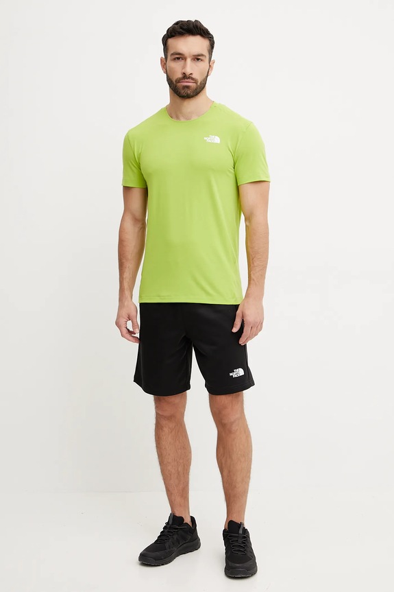 The North Face t-shirt sportowy Lightning Alpine NF0A87H71MO1 zielony AW25