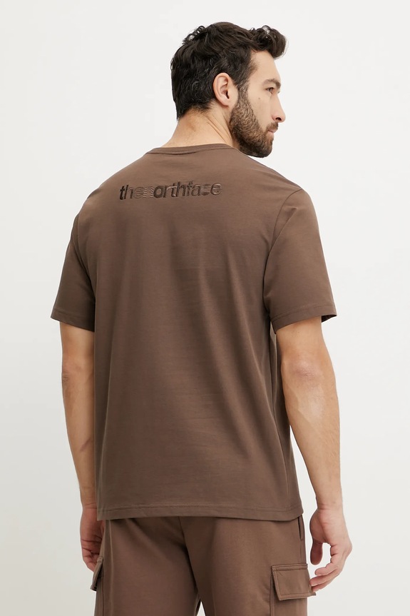 Ρούχα Βαμβακερό μπλουζάκι The North Face Relaxed NF0A8C351OI1 καφέ