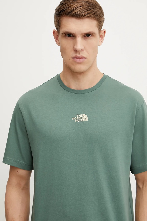 Βαμβακερό μπλουζάκι The North Face Heritage Graphic Relaxed πράσινο NF0A8C3QHCH1