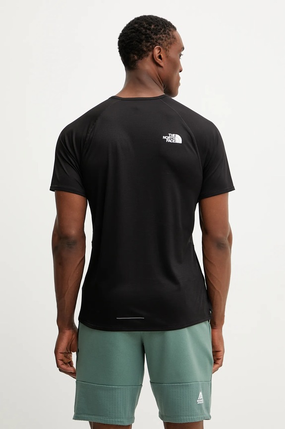 The North Face tricou de antrenament Sunriser NF0A8BBPJK31 negru SS25