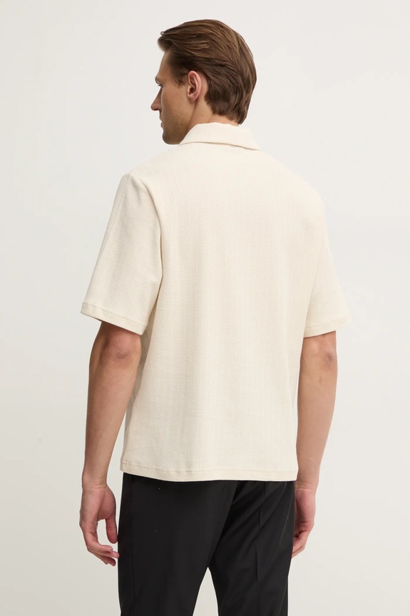 Ρούχα Βαμβακερό μπλουζάκι πόλο Filippa K 31560.FK μπεζ