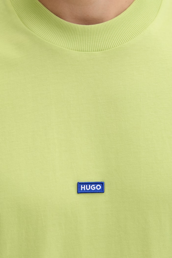 HUGO Blue top bărbați de bumbac Navertz 50509773 verde