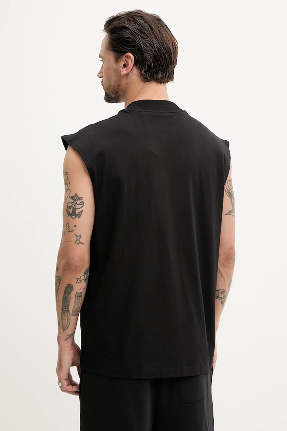 Îmbrăcăminte HUGO Blue top bărbătesc de bumbac Navertz 50509773 negru