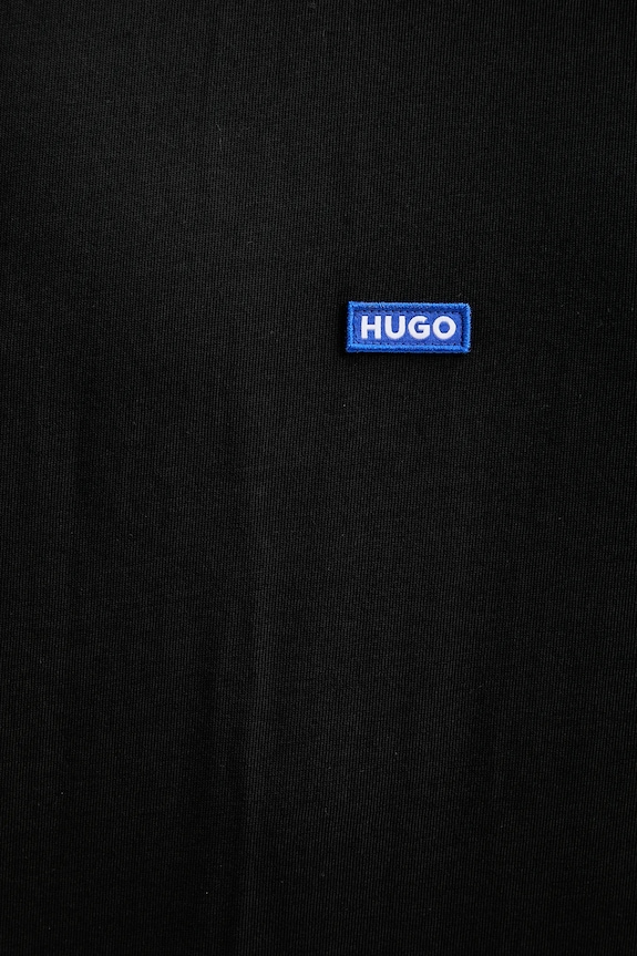HUGO Blue top bărbătesc de bumbac Navertz 50509773 negru