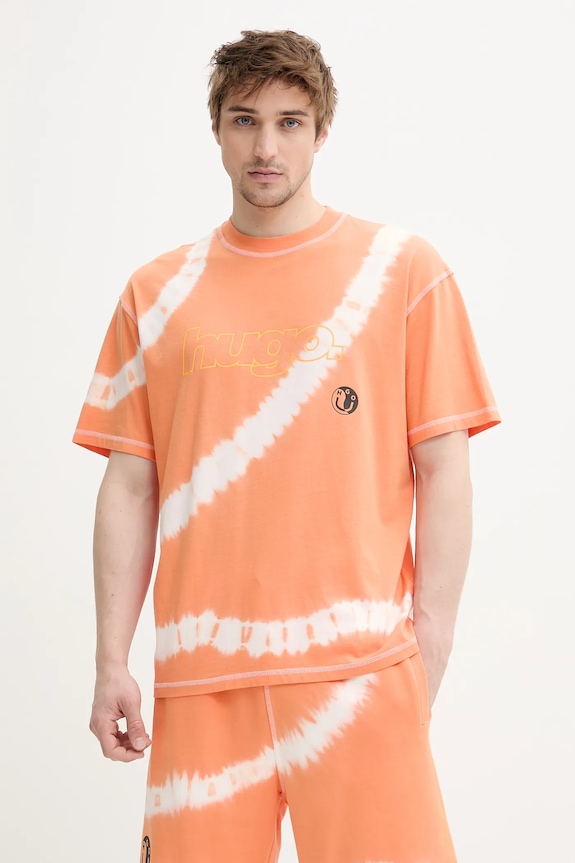 Îmbrăcăminte Hugo Blue tricou din bumbac 50542951 portocaliu