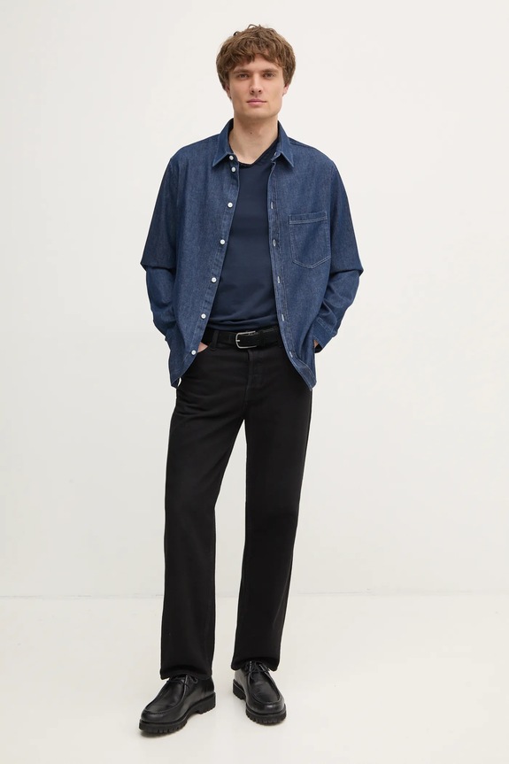 Pamučna majica ZADIG&VOLTAIRE JMTN01631.404 mornarsko plava AA00