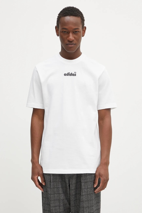 adidas Originals cotton t-shirt GRFX Tee relaxed white JC8379