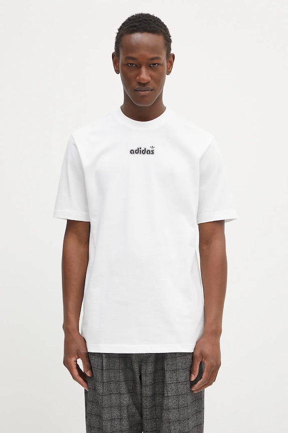 adidas Originals cotton t-shirt GRFX Tee relaxed white JC8379
