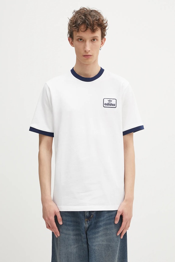 adidas Originals cotton t-shirt Contrast Tee regular white JC8384