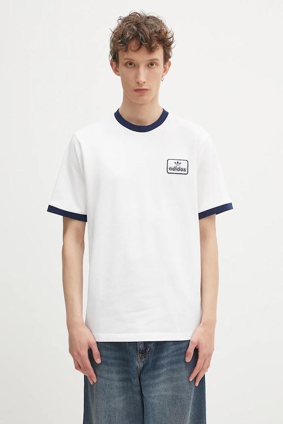 adidas Originals cotton t-shirt Contrast Tee regular white JC8384