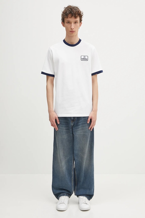 adidas Originals cotton t-shirt Contrast Tee JC8384 white
