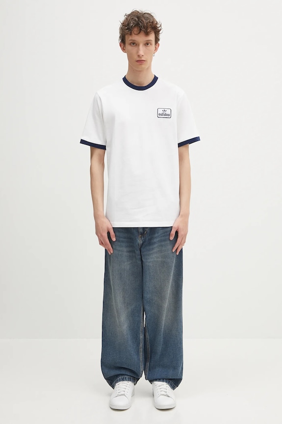 adidas Originals cotton t-shirt Contrast Tee JC8384 white