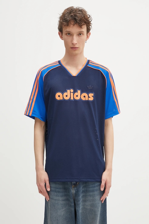 adidas Originals t-shirt Jersey nyomtatásos kék JD0812