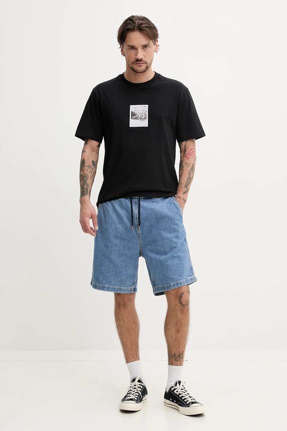 HUGO tricou din bumbac 50537535 negru SS25