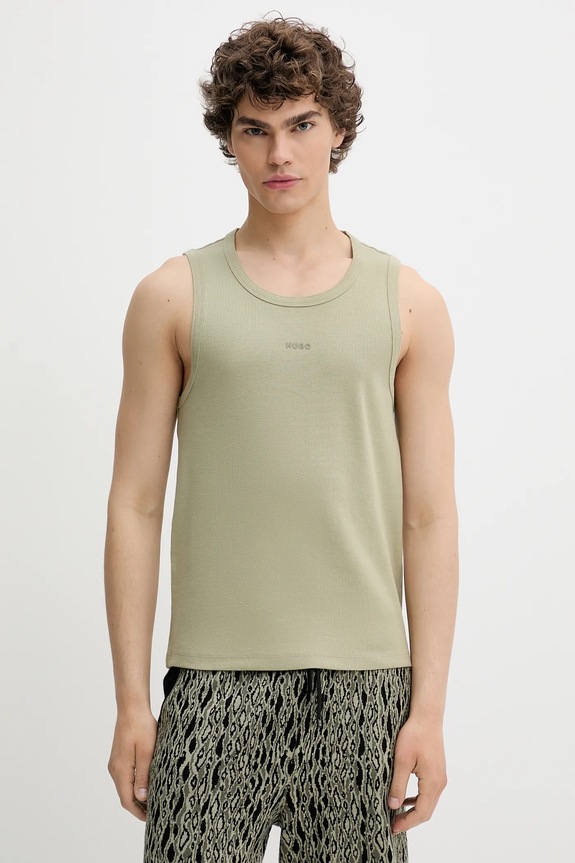 Μπλουζάκι HUGO με ελαστάν πράσινο 50542089