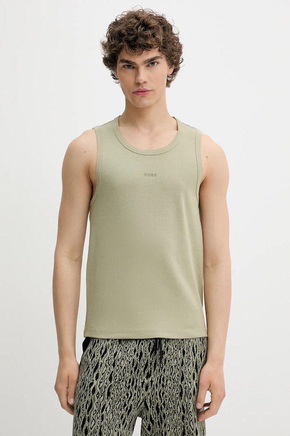 Μπλουζάκι HUGO με ελαστάν πράσινο 50542089