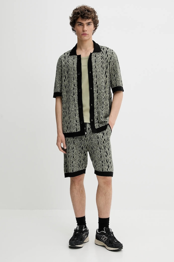 Μπλουζάκι HUGO 50542089 πράσινο SS25