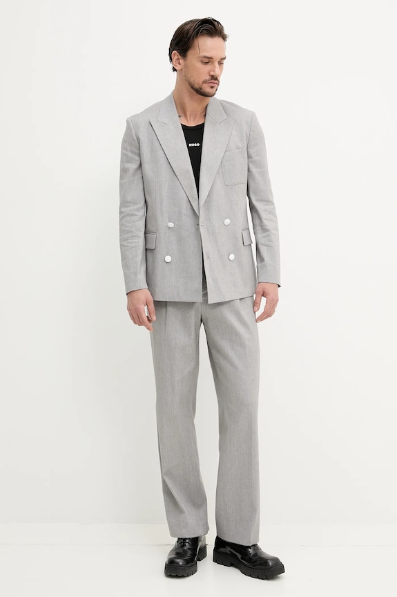 Μπλουζάκι HUGO 50542089 μαύρο SS25