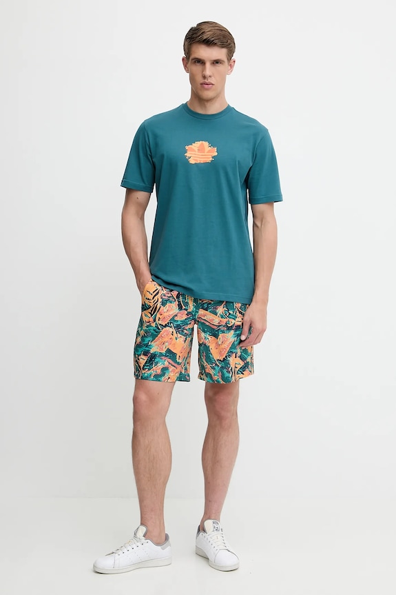 Bavlněné tričko adidas Originals Graphic Tee KC4940 tyrkysová SS25