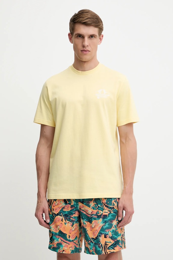 adidas Originals t-shirt in cotone Graphic Tee rilassato giallo KC4958