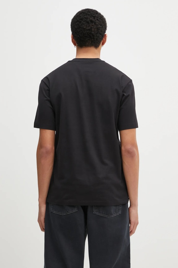 Одежда Хлопковая футболка Y-3 Regular Short Sleeve Tee IW0066 чёрный