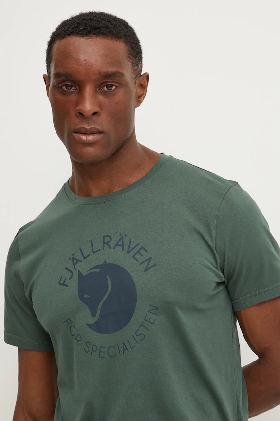 Αθλητικό μπλουζάκι Fjallraven Fjällräven Fox πράσινο F87052