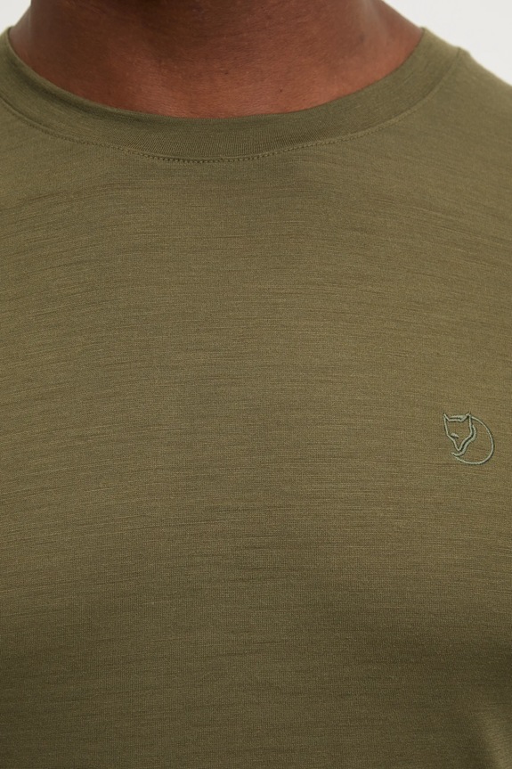 Sportovní triko Fjallraven Abisko Wool F87193 zelená