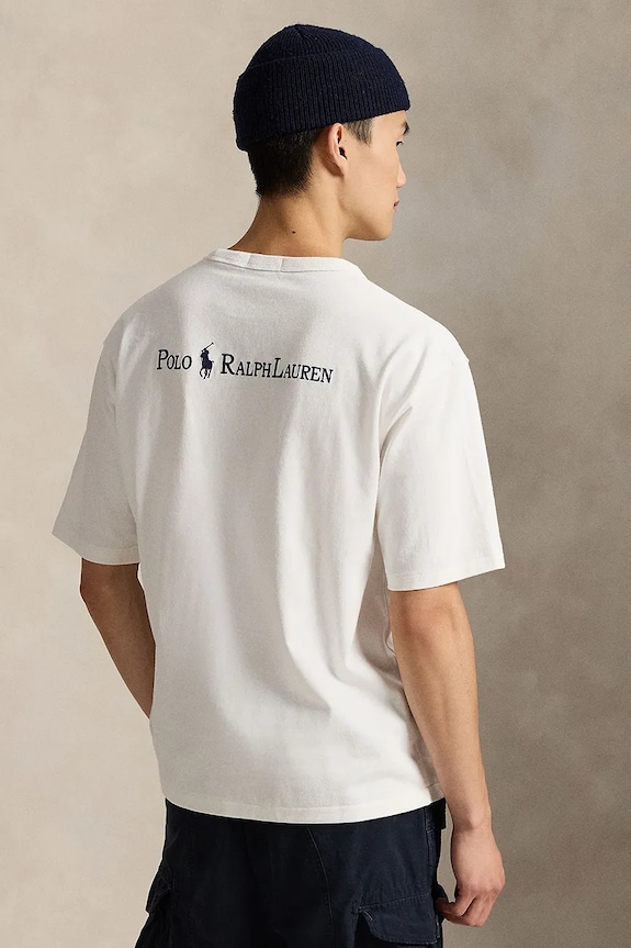 Polo Ralph Lauren t-shirt bawełniany Tee 710964716 beżowy SS26