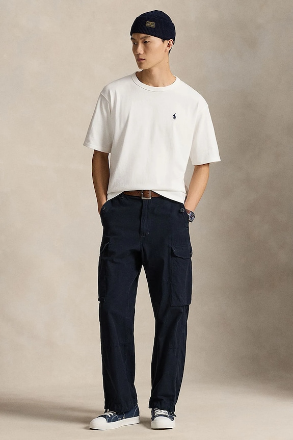 Odzież Polo Ralph Lauren t-shirt bawełniany Tee 710964716 beżowy
