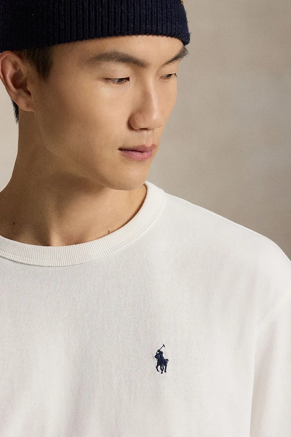 Polo Ralph Lauren t-shirt bawełniany Tee beżowy 710964716