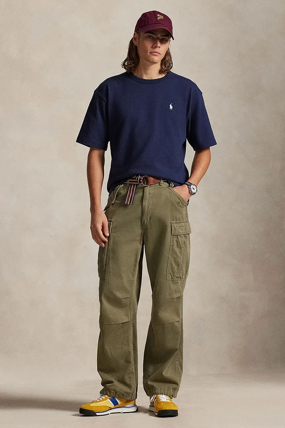 Odzież Polo Ralph Lauren t-shirt bawełniany Tee 710964716 granatowy