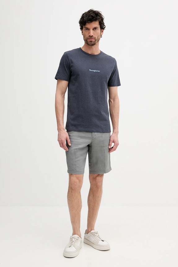 Tričko Lindbergh 30.400245.DEEP.NAVY.MEL tmavomodrá SS25
