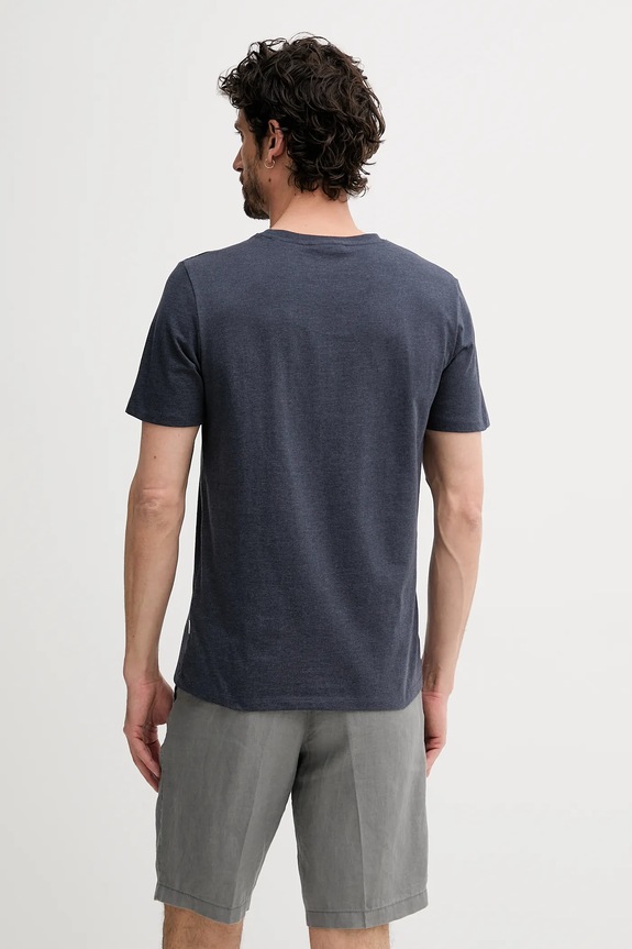 Oblečenie Tričko Lindbergh 30.400245.DEEP.NAVY.MEL tmavomodrá