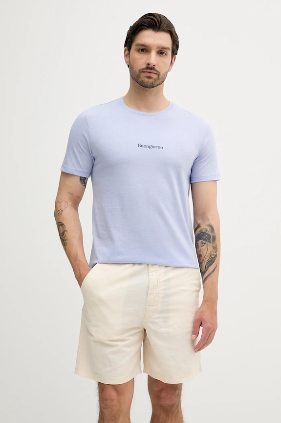 Lindbergh t-shirt pozostałe niebieski 30.400245.PURPLE.MEL