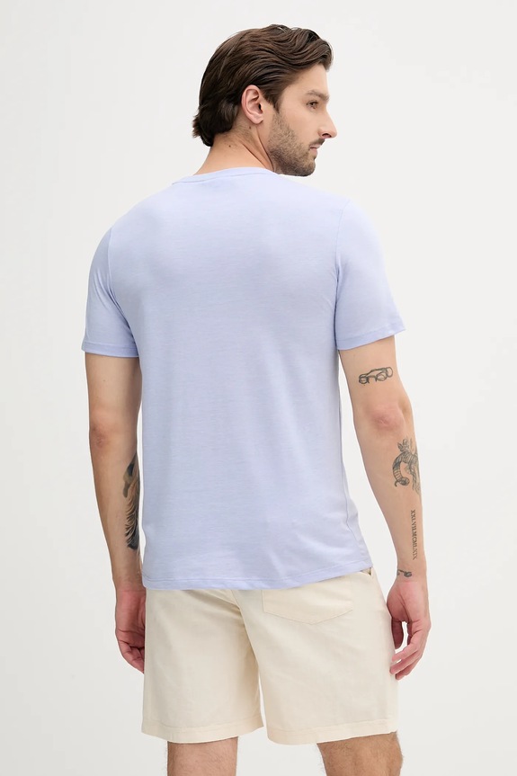Odzież Lindbergh t-shirt 30.400245.PURPLE.MEL niebieski
