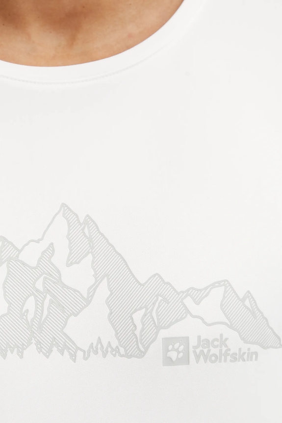 Jack Wolfskin trekingové tričko pánske Peak Graphic A63269 biela