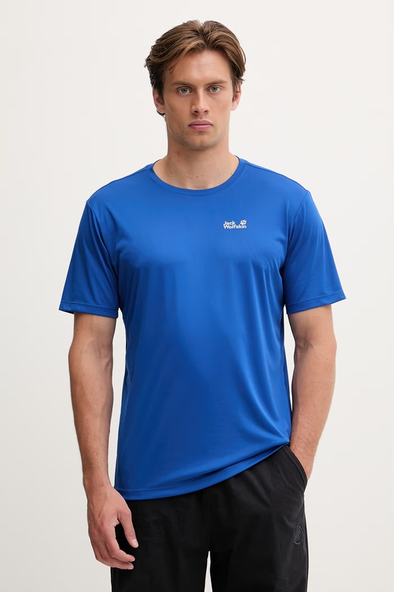 Jack Wolfskin T-shirt trekkingowy męski Tech niebieski A63293