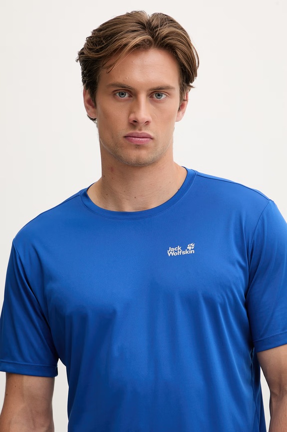 Jack Wolfskin T-shirt trekkingowy męski Tech niebieski A63293