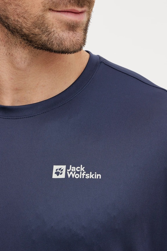 Αθλητικό μπλουζάκι Jack Wolfskin Tech A63293 σκούρο μπλε
