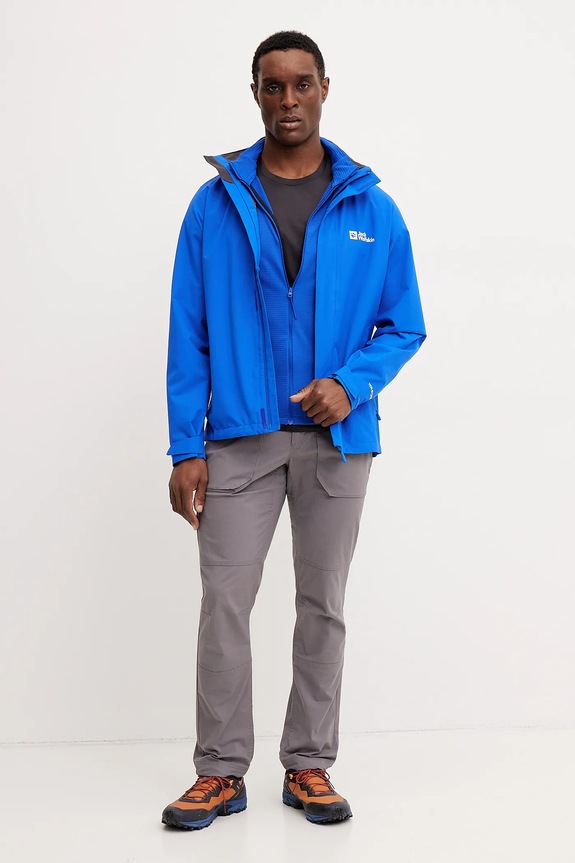 Αθλητικό μπλουζάκι Jack Wolfskin Tech A63293 μαύρο SS26