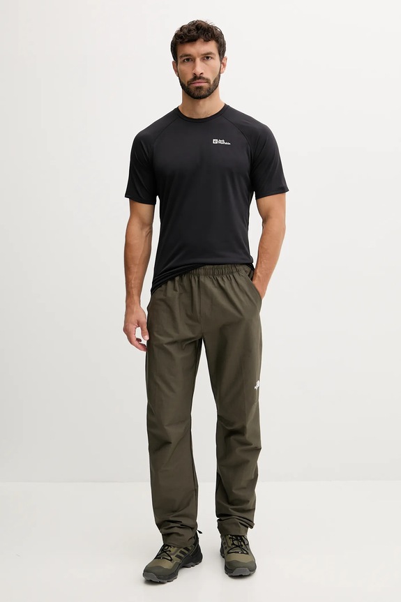 Jack Wolfskin t-shirt sportowy Prelight Swift A63800 czarny AW25