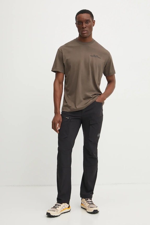 Jack Wolfskin t-shirt Trailblazer A63857 marrone SS25