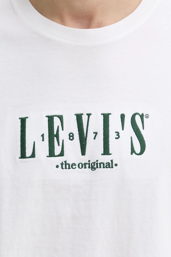 Levi's t-shirt bawełniany SS RELAXED FIT TEE 16143.1675 biały