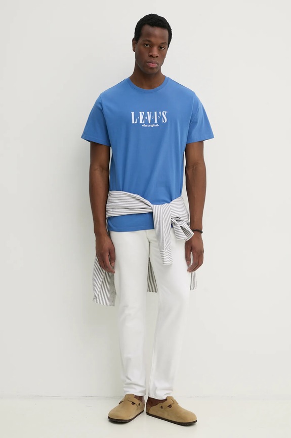 Levi's tricou din bumbac SS RELAXED FIT TEE 16143.1925 violet SS25