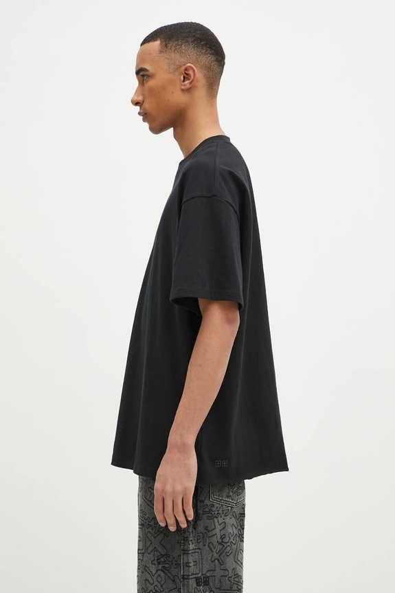 Хлопковая футболка KSUBI Sott Ekcess MPS25TE028 чёрный SS25